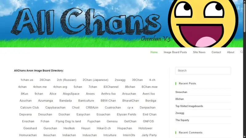 Screenshot of AllChans
