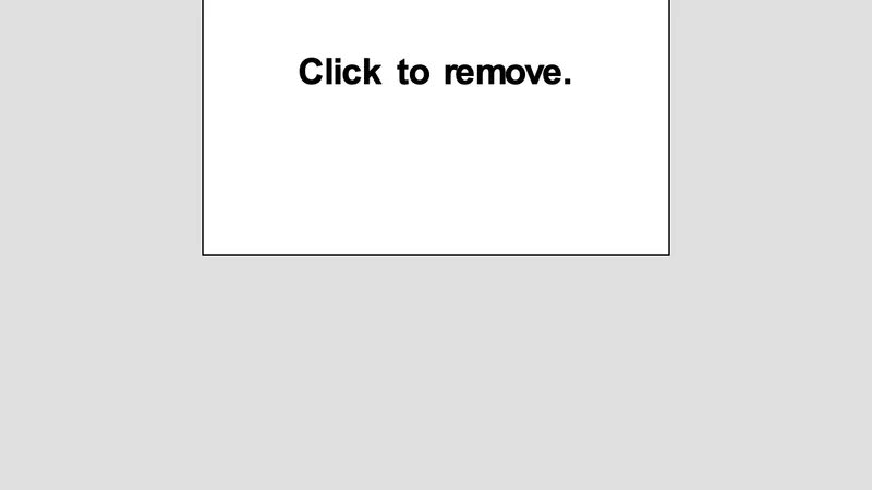 Screenshot of Click To Remove