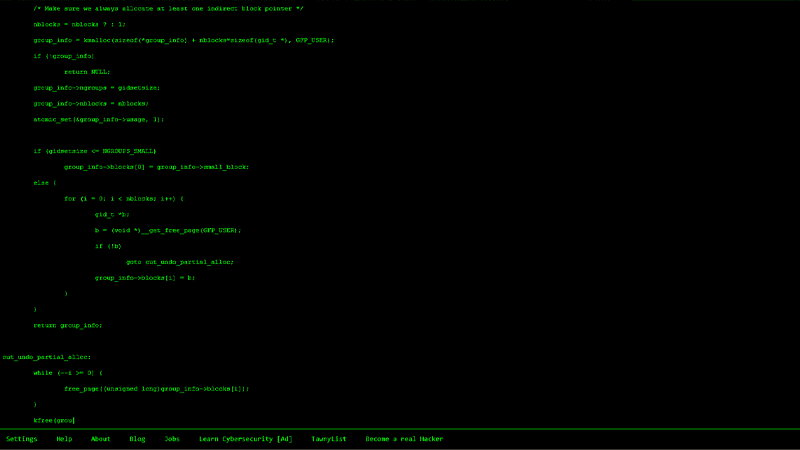 Screenshot of Hacker Typer