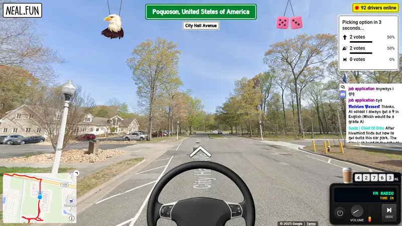 Screenshot of Internet Roadtrip