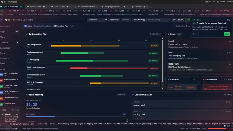 Screenshot of Looking Busy