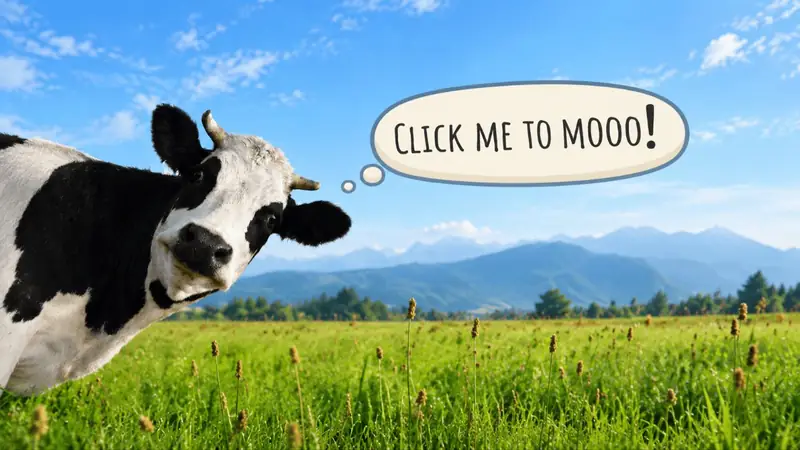 Screenshot of Make the Cow Mooo