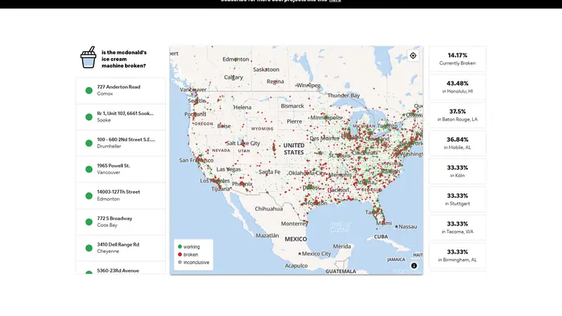 Screenshot of McBroken