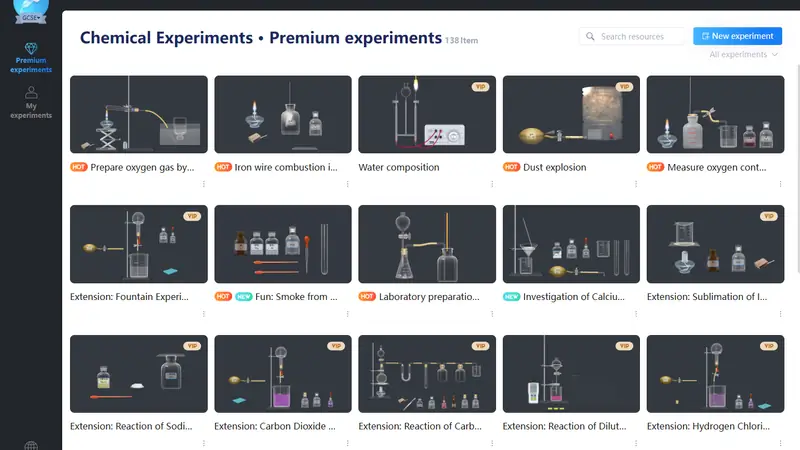 Screenshot of NOBOOK Virtual Laboratory