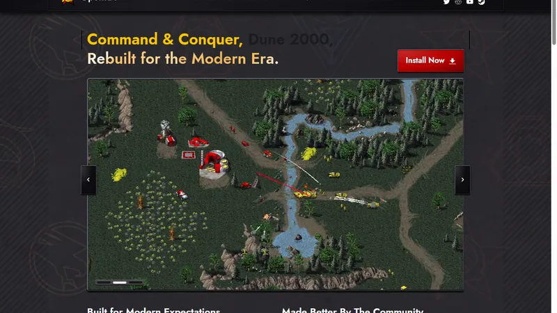 Screenshot of OpenRA