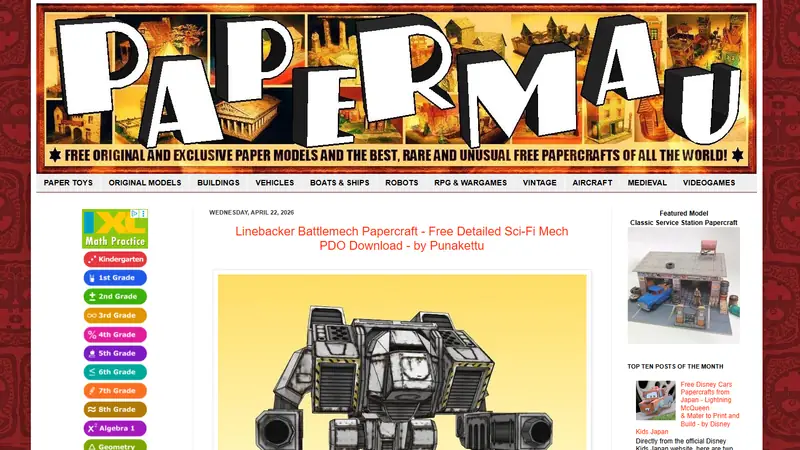 Screenshot of PAPERMAU