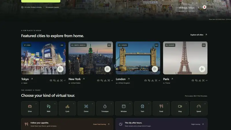 Screenshot of RoamVista