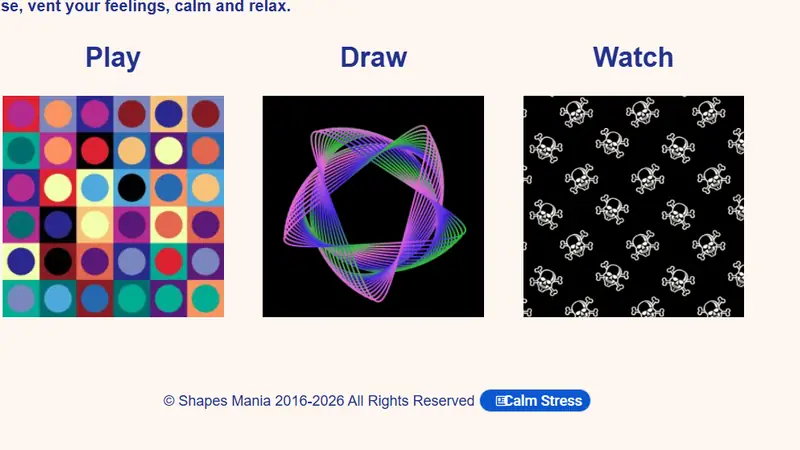 Screenshot of Shapes Mania