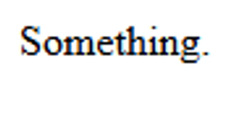 Screenshot of Something.