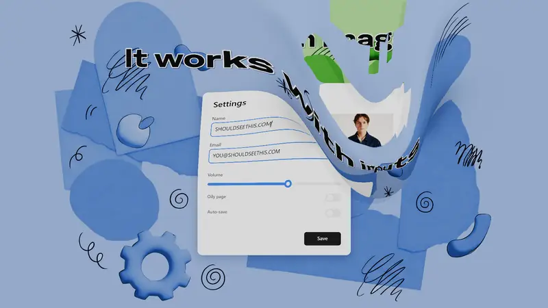 Screenshot of Tearable UI